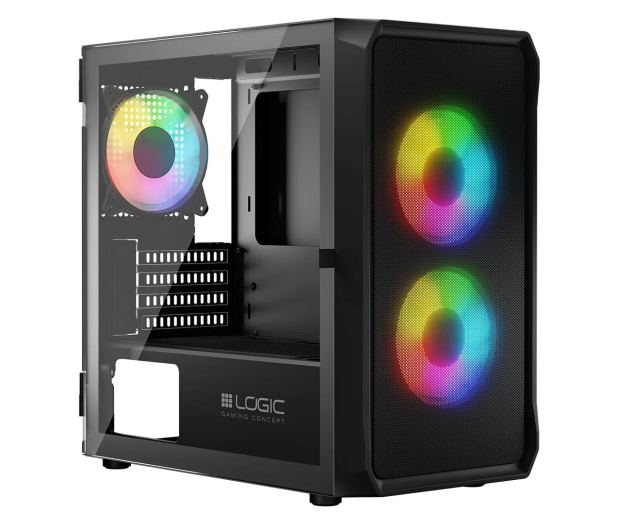 LOGIC CONCEPT Logic Portos ARGB Mini USB 3.0 Czarna AM-PORTOS-10-0000000-0002 - 1172928 - zdjęcie